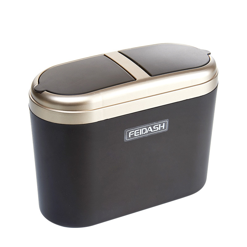 Waterproof Car Trash Can With Lid - Poubelle de voiture en plastique portable