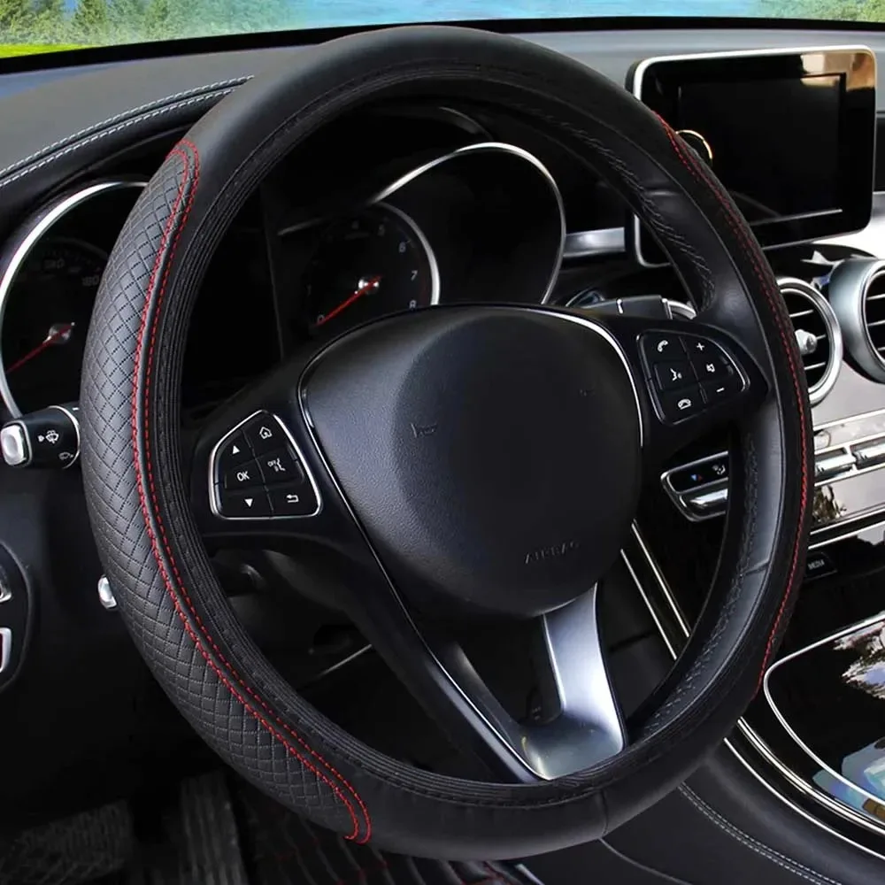 Car Steering Wheel Cover Anti Slip Breathable - Housse de volant de voiture 37-39