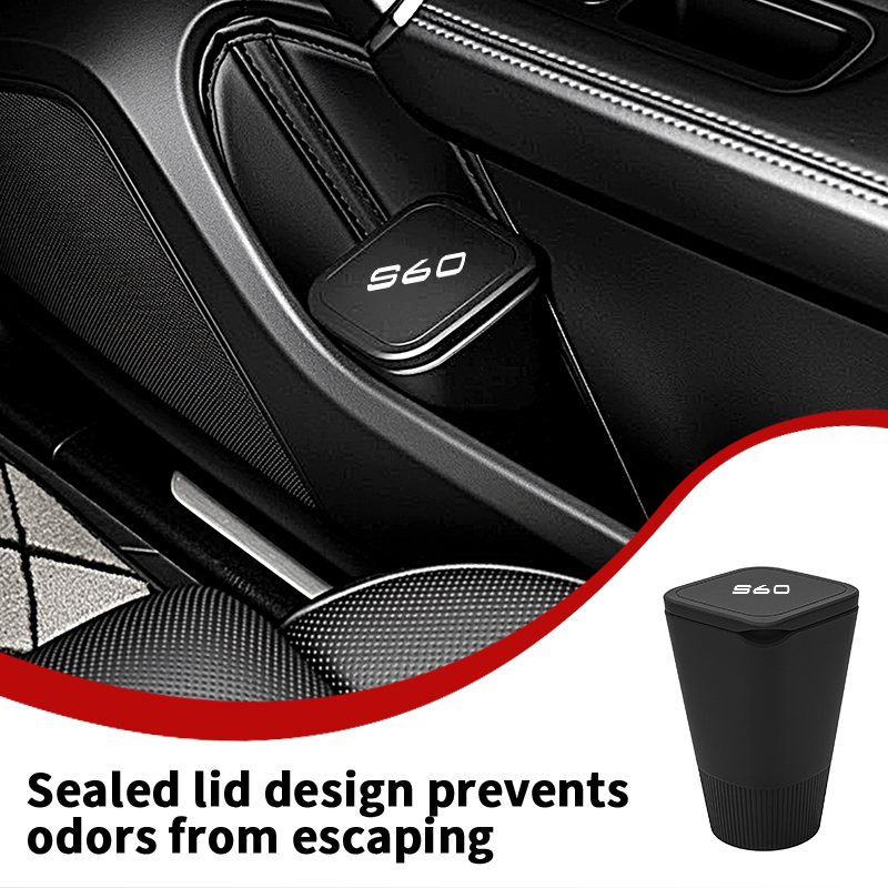 Waterproof Car Trash Can With Lid - Poubelle de rangement pour porte de