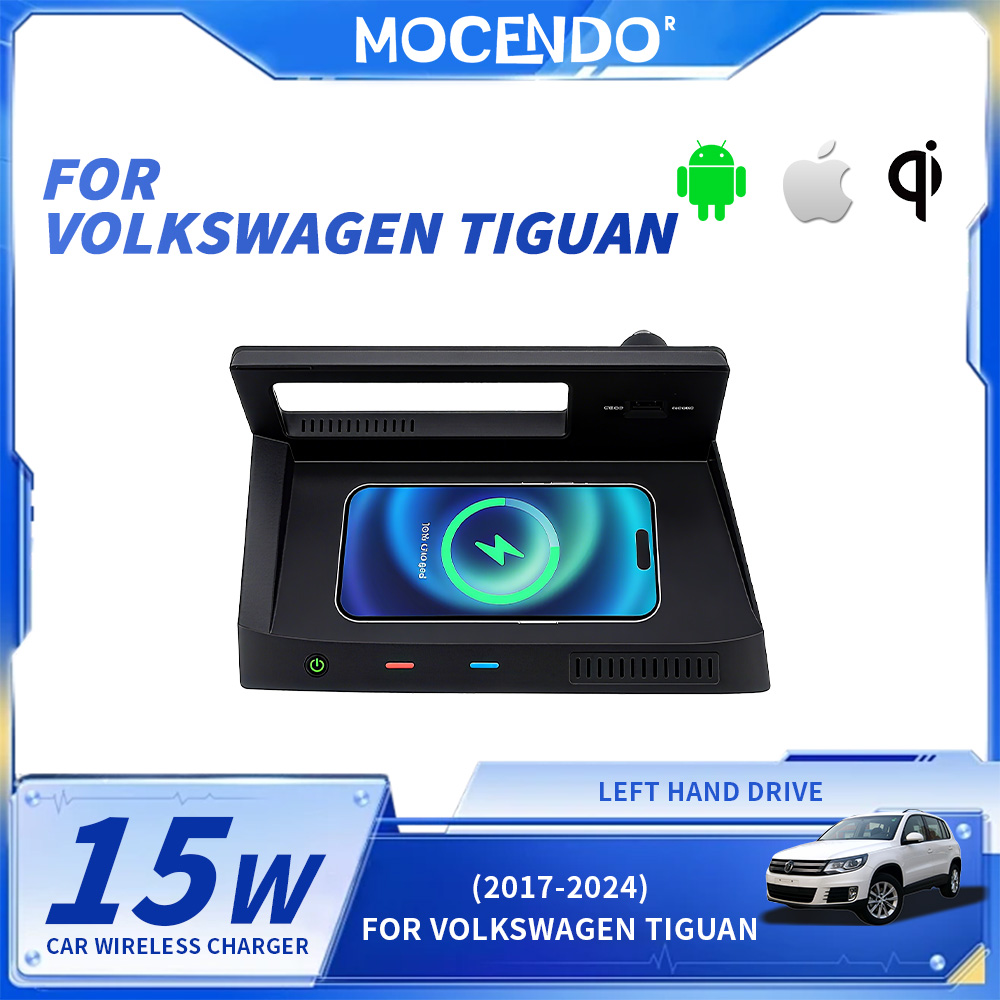 Wireless Car Charger Mount Fast Charging - Tapis de chargement sans fil pour