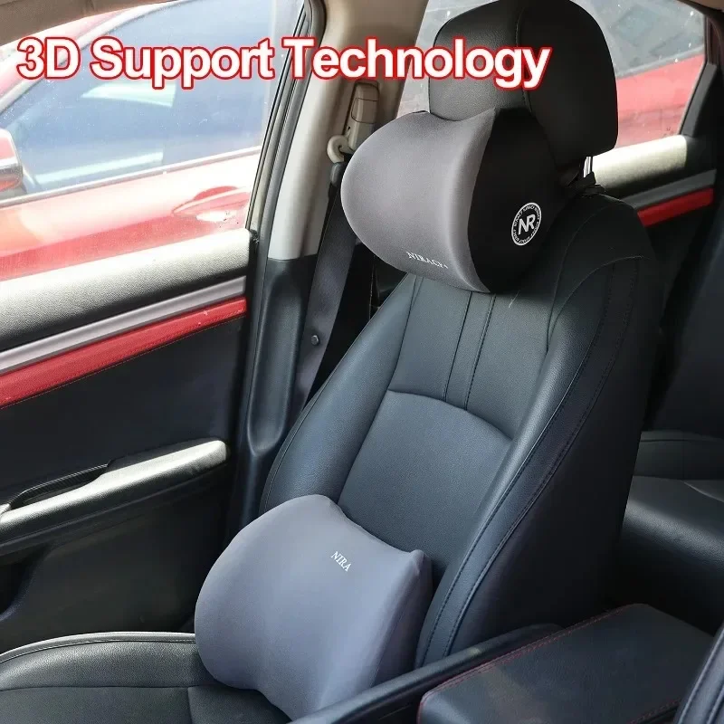 Memory Foam Car Neck Pillow Lumbar Support - Nouveau coussin de soutien lombaire et