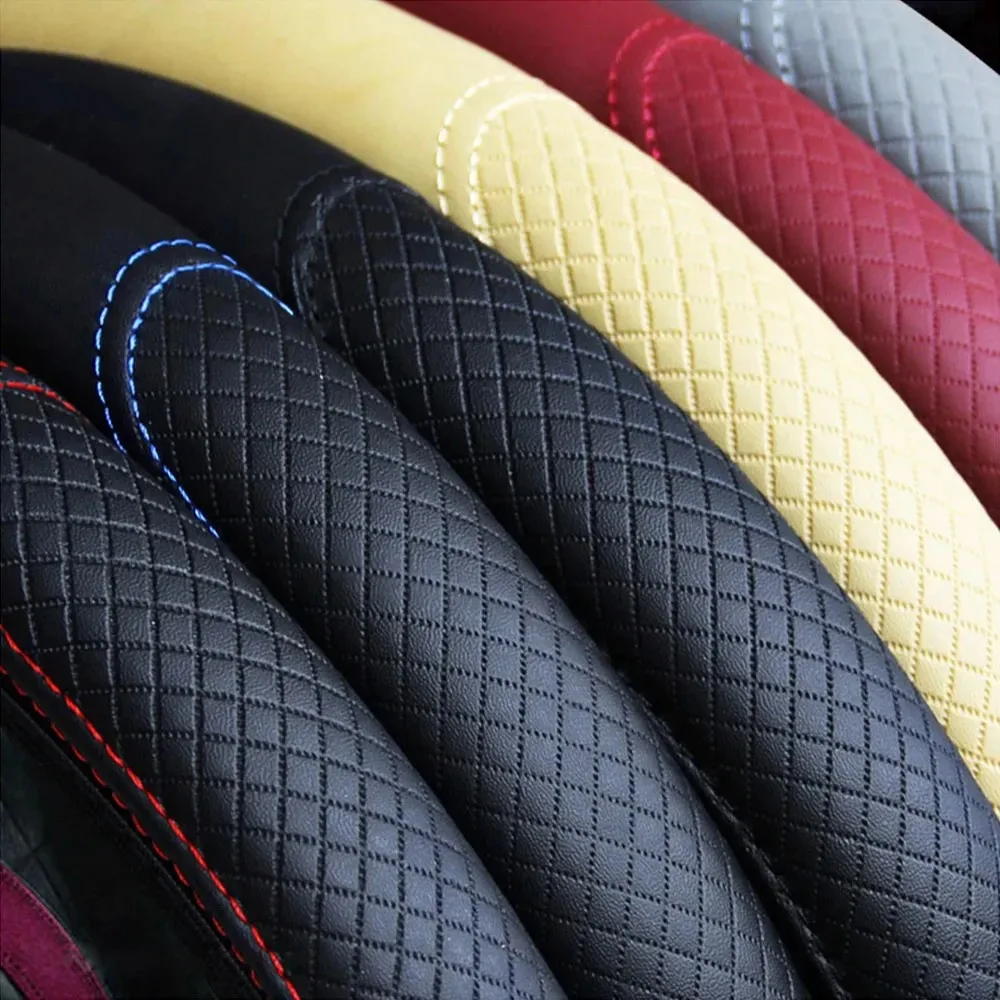 Housse de volant de voiture 37 - Car Steering Wheel Cover Anti Slip Breathable avis et prix