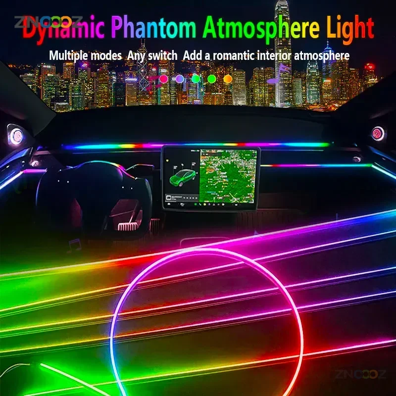 Lumières d'ambiance intérieure - Led Ambient Interior Car Lights App Control avis et prix