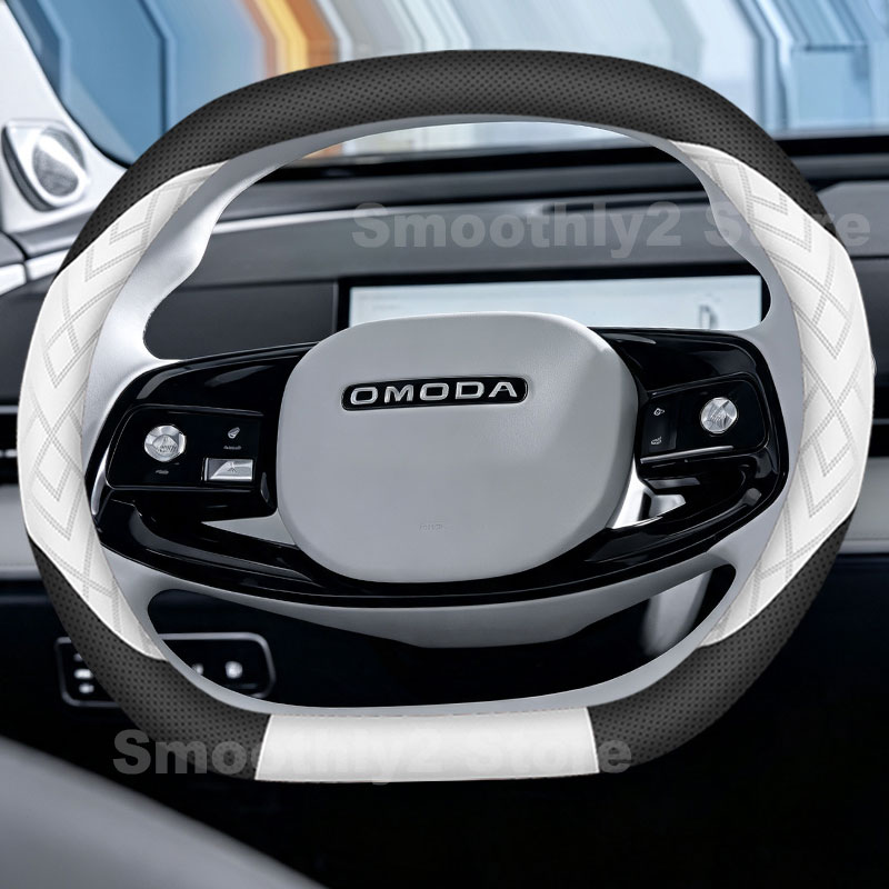 Housse de volant en cuir pour  - Car Steering Wheel Cover Anti Slip Breathable avis et prix