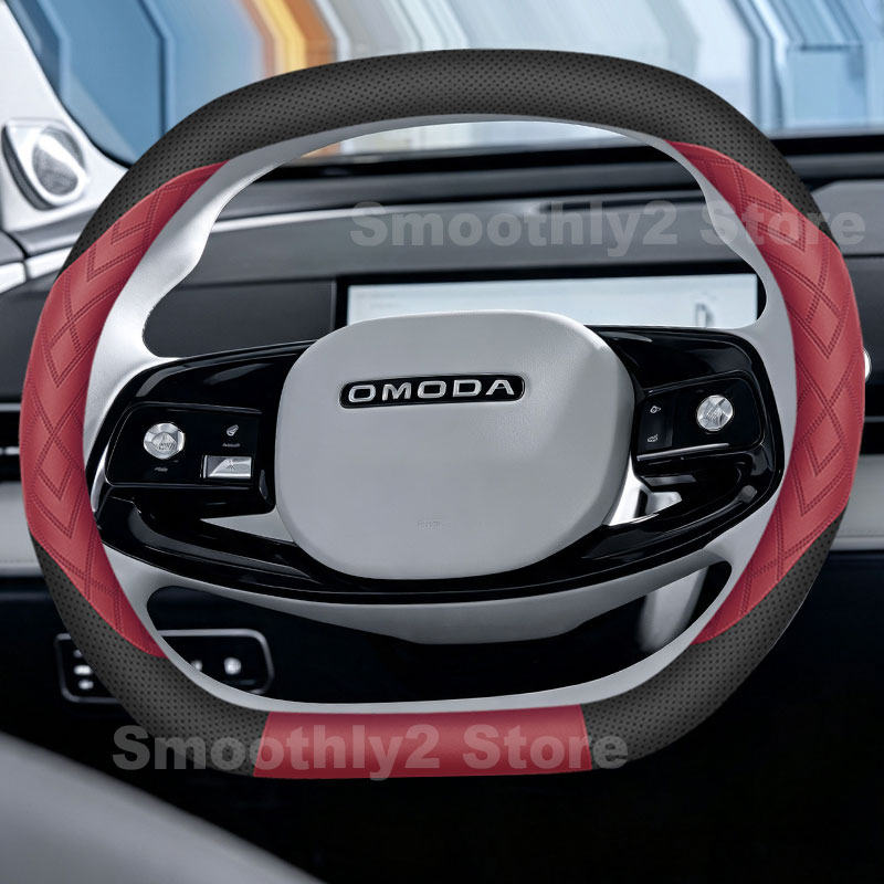 Housse de volant en cuir pour  - Car Steering Wheel Cover Anti Slip Breathable avis et prix