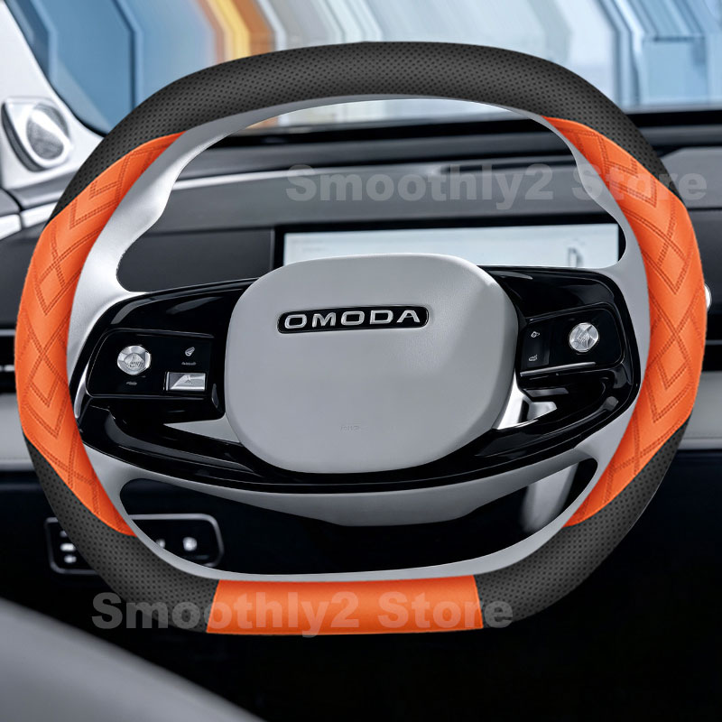 Housse de volant en cuir pour  - Car Steering Wheel Cover Anti Slip Breathable avis et prix