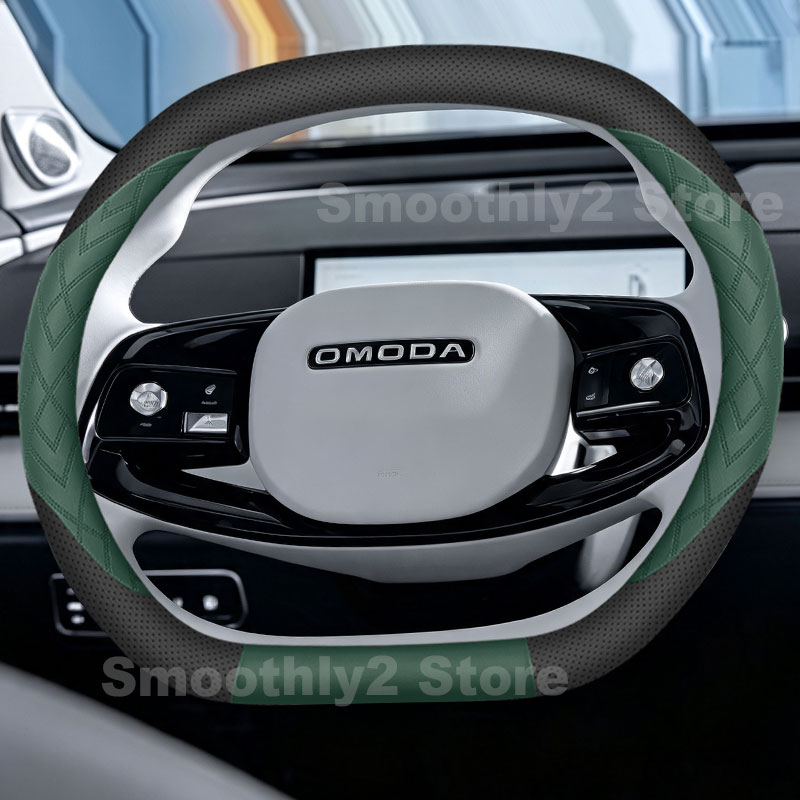 Housse de volant en cuir pour  - Car Steering Wheel Cover Anti Slip Breathable avis et prix