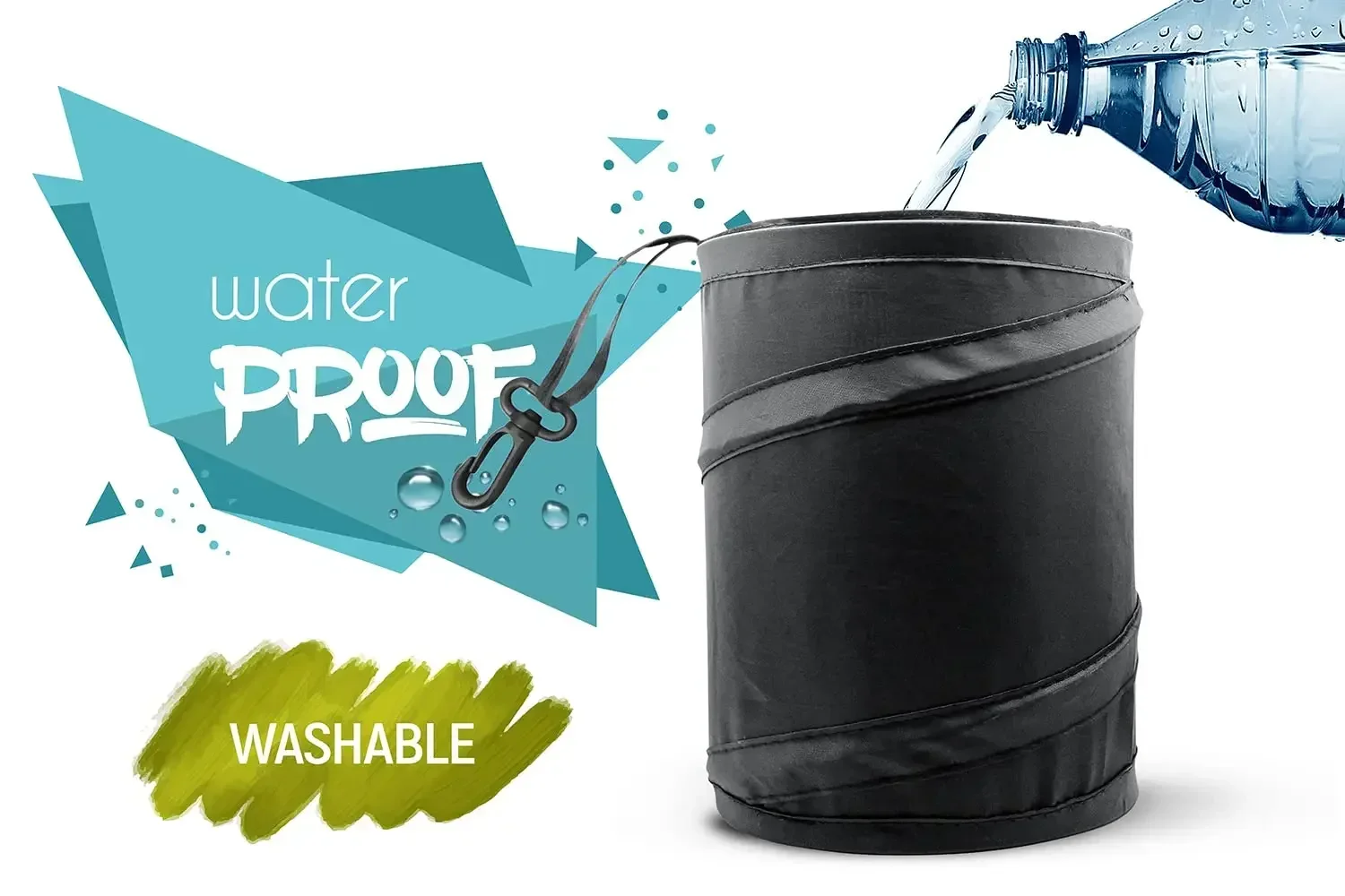 Poubelle de voiture, poubelle  - Waterproof Car Trash Can With Lid avis et prix