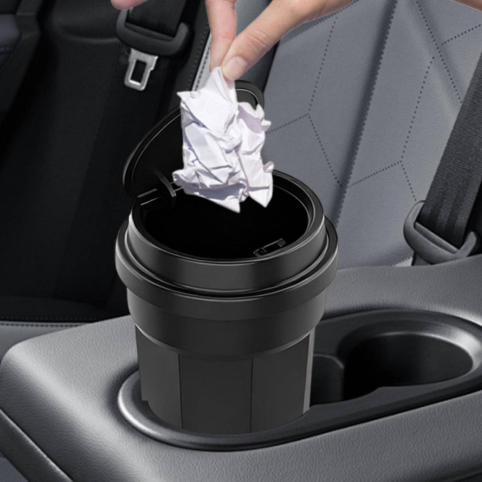 Poubelle de voiture avec couve - Waterproof Car Trash Can With Lid avis et prix