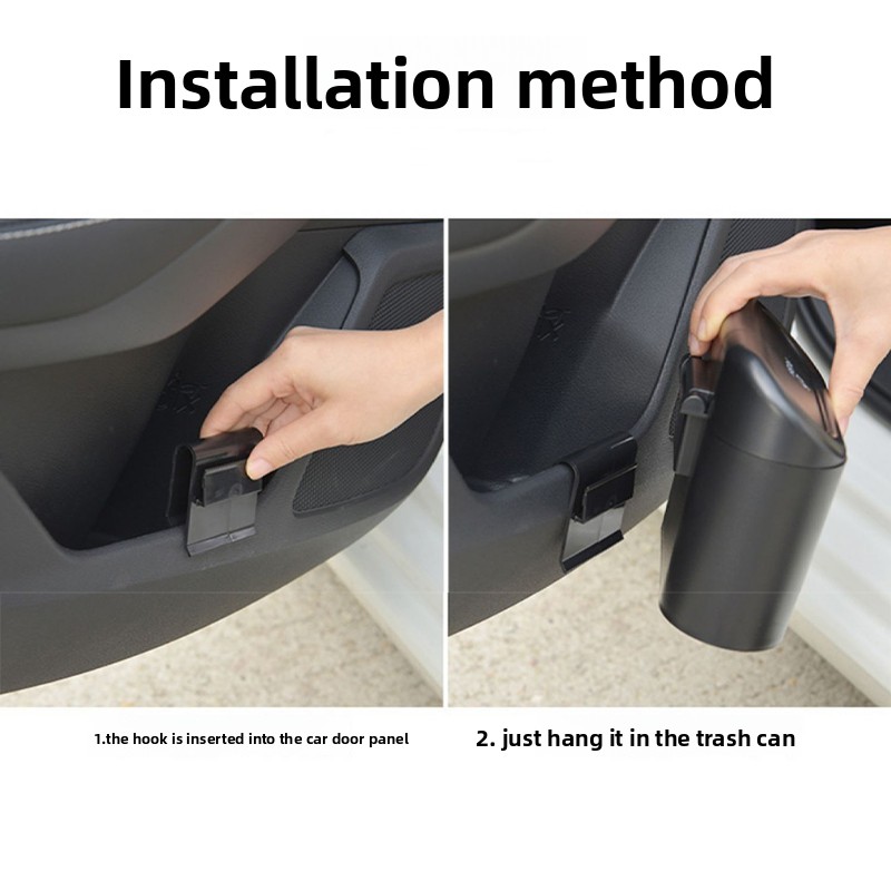 Poubelle pour voiture Mercedes - Waterproof Car Trash Can With Lid avis et prix